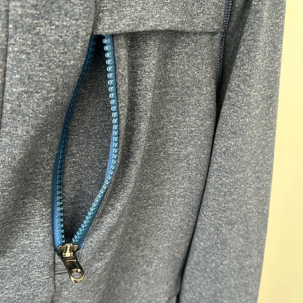 Men's Heathered  Blue Full-Zip Sweater sweatshirt Lululemon size small